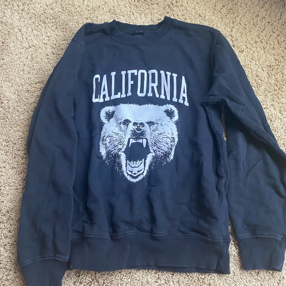 brandy melville california bear crewneck